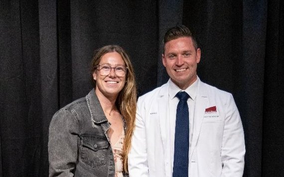 Nate Visser and family - UPEI Medical School Scholarship recipient